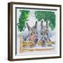 Friends in the Field, 1996-Diane Matthes-Framed Giclee Print