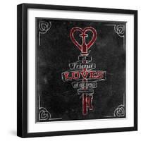 Friends Love I-SD Graphics Studio-Framed Art Print