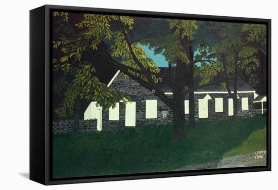 Friends Meeting House by Horace Pippin-Horace Pippin-Framed Stretched Canvas