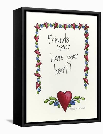 Friends Never Leave Your Heart-Debbie McMaster-Framed Stretched Canvas