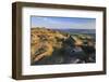 Friends on Curbar Edge with Boulders and a Millstone in Summer-Eleanor Scriven-Framed Photographic Print