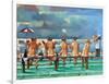 Friends On The Jetty-Ronald West-Framed Art Print