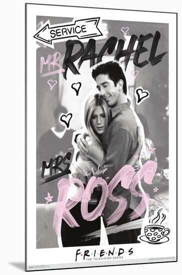 Friends - Ross and Rachel-Trends International-Mounted Poster
