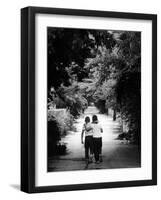 Friends Taking a Walk on a Typical Summer Day-Robert W^ Kelley-Framed Photographic Print