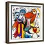 Friends-Martin Kalhoej-Framed Art Print