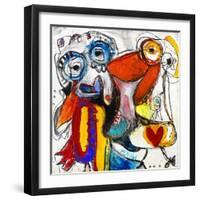 Friends-Martin Kalhoej-Framed Art Print