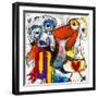 Friends-Martin Kalhoej-Framed Art Print