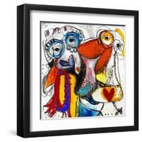 Friends-Martin Kalhoej-Framed Art Print