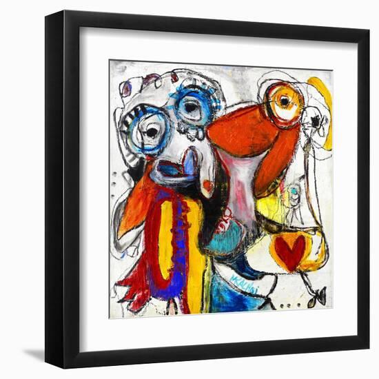 Friends-Martin Kalhoej-Framed Art Print