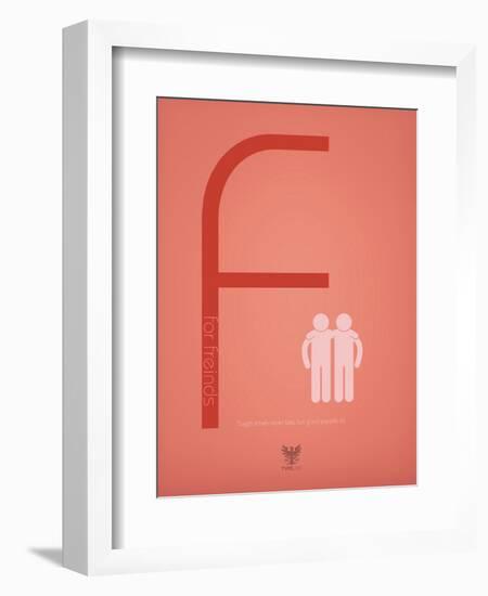 Friends-TypeLike-Framed Art Print