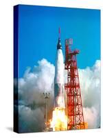 Friendship 7 Spacecraft Launches on a Mercury-Atlas Rocket on Feb. 20 1962-null-Stretched Canvas