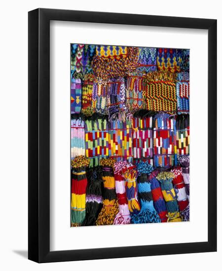 Friendship Bracelets, Panajachel, Lake Atitlan, Guatemala, Central America-Upperhall-Framed Premium Photographic Print
