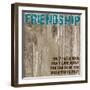 Friendship Grunge PF-Diane Stimson-Framed Art Print