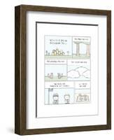 Friendship Town-Reza Farazmand-Framed Art Print