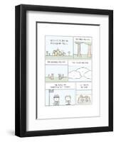 Friendship Town-Reza Farazmand-Framed Art Print