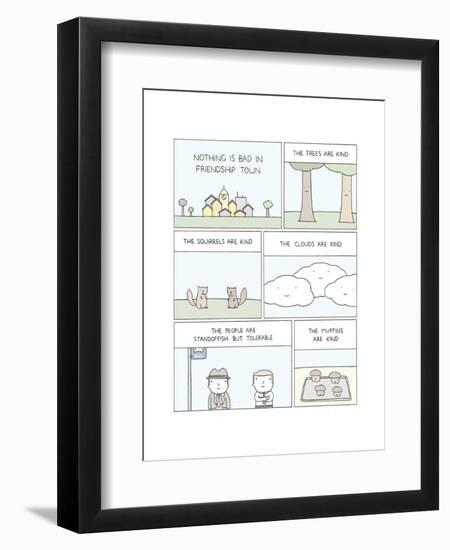 Friendship Town-Reza Farazmand-Framed Art Print