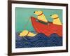 Friendship1 All Yellow Dogs-Stephen Huneck-Framed Giclee Print