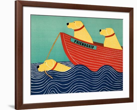 Friendship1 All Yellow Dogs-Stephen Huneck-Framed Giclee Print