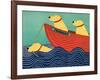 Friendship1 All Yellow Dogs-Stephen Huneck-Framed Giclee Print