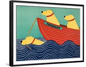 Friendship1 All Yellow Dogs-Stephen Huneck-Framed Premium Giclee Print