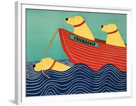 Friendship1 All Yellow Dogs-Stephen Huneck-Framed Premium Giclee Print