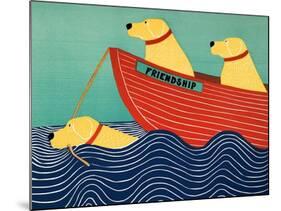 Friendship1 All Yellow Dogs-Stephen Huneck-Mounted Premium Giclee Print