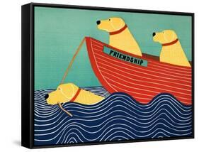 Friendship1 All Yellow Dogs-Stephen Huneck-Framed Stretched Canvas