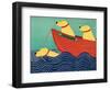 Friendship1 All Yellow Dogs-Stephen Huneck-Framed Premium Giclee Print