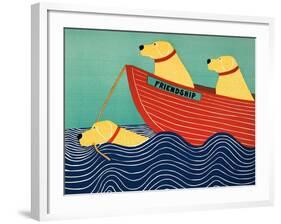 Friendship1 All Yellow Dogs-Stephen Huneck-Framed Giclee Print