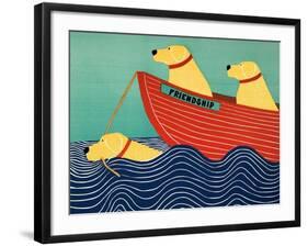 Friendship1 All Yellow Dogs-Stephen Huneck-Framed Giclee Print