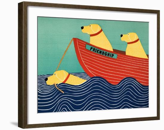 Friendship1 All Yellow Dogs-Stephen Huneck-Framed Giclee Print