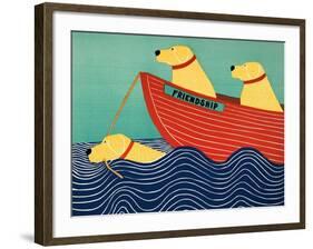 Friendship1 All Yellow Dogs-Stephen Huneck-Framed Giclee Print