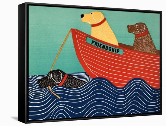 Friendship1-Stephen Huneck-Framed Stretched Canvas