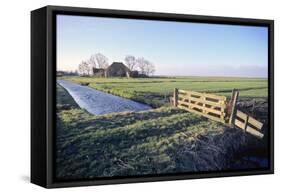 Friesland, Agricultural Landscape and Farm at Oosterzee-Marcel Malherbe-Framed Stretched Canvas