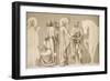 Friesland for the Decoration of the Pantheon: Saints-Pierre Puvis de Chavannes-Framed Giclee Print