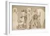 Friesland for the Decoration of the Pantheon: Saints-Pierre Puvis de Chavannes-Framed Giclee Print