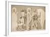 Friesland for the Decoration of the Pantheon: Saints-Pierre Puvis de Chavannes-Framed Giclee Print