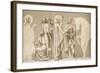 Friesland for the Decoration of the Pantheon: Saints-Pierre Puvis de Chavannes-Framed Giclee Print