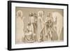 Friesland for the Decoration of the Pantheon: Saints-Pierre Puvis de Chavannes-Framed Giclee Print