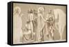 Friesland for the Decoration of the Pantheon: Saints-Pierre Puvis de Chavannes-Framed Stretched Canvas