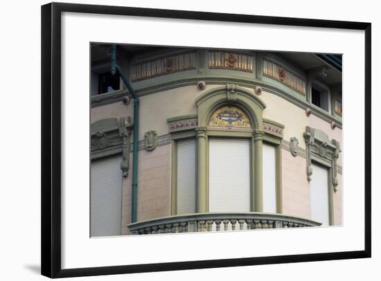 Frieze and Art Nouveau-Style Window-null-Framed Giclee Print