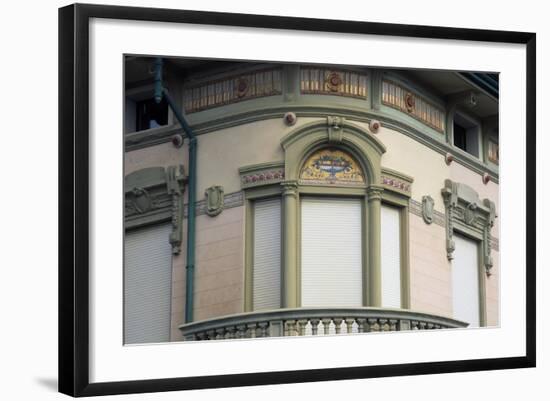 Frieze and Art Nouveau-Style Window-null-Framed Giclee Print