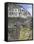 Frieze and Steps Up to the 130Ft High El Castillo, Mayan Site, Xunantunich, San Ignacio, Belize-Jane Sweeney-Framed Stretched Canvas