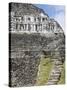 Frieze and Steps Up to the 130Ft High El Castillo, Mayan Site, Xunantunich, San Ignacio, Belize-Jane Sweeney-Stretched Canvas