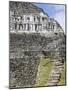 Frieze and Steps Up to the 130Ft High El Castillo, Mayan Site, Xunantunich, San Ignacio, Belize-Jane Sweeney-Mounted Photographic Print