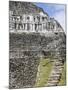 Frieze and Steps Up to the 130Ft High El Castillo, Mayan Site, Xunantunich, San Ignacio, Belize-Jane Sweeney-Mounted Photographic Print