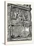 Frieze from the Arch of Titus. Rome Italy-null-Stretched Canvas