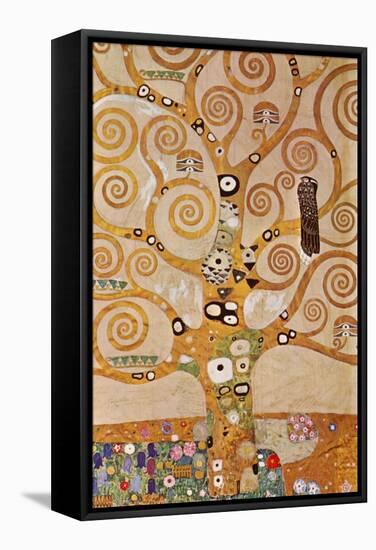 Frieze II-Gustav Klimt-Framed Stretched Canvas