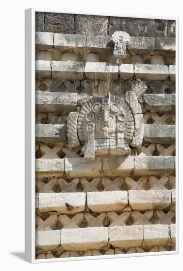 Frieze, Nuns Quadrangle, Uxmal, Mayan Archaeological Site, Yucatan, Mexico, North America-Richard Maschmeyer-Framed Photographic Print