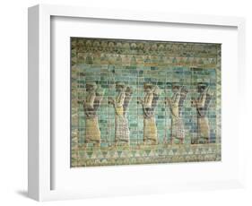 Frieze of Archers, from the Palace of Darius the Great (548-486 BC) at Susa, Iran Achaemenid Period-null-Framed Giclee Print